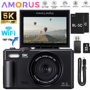 5K mikro tek kamera Flip ekran HD seyahat vdijital kamera öğrenci profesyonel fotoğraf makinesi - Product Image 2