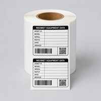 Étiquettes personnalisées imperméables pour équipements électriques, autocollants d'identification de produits en PVC mat argenté, autocollants adhésifs