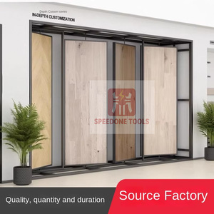 360 xoay xoay <span class=keywords><strong>Rack</strong></span> hiển thị cho sàn gỗ gốm gạch sơn tấm triển lãm - Product Image 3