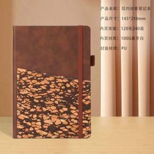 Libreta A5 con Correa de Cuero, Grabada, para Negocios y Oficina, Personalizable, con Portaplumas, Bolsillo, Diseño Creativo, Estilo Vintage - Product Image 4