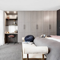 Armoire de chambre à coucher BALOM personnalisée, armoire à vêtements en bois moderne de luxe, Kleider Schrank, avec coiffeuse