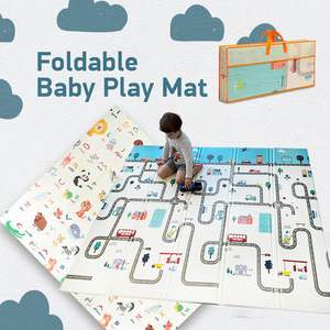 Eco-friendly Large Double Sided XPE Foldable Baby <strong>Play</strong> <strong>Mat</strong> Educational Toy for Picnic - Product Image 2