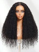 Pelucas de Cabello Humano Rizado Kinky sin Pegamento al por Mayor, Pelucas Frontales de Encaje HD, Pelucas de Cabello Humano Brasileño Virgen para Mujeres Negras