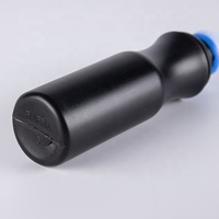 Conteneur de peinture HDPE noir 100 ml avec logo personnalisé, faible MOQ, flacons vides en plastique souple avec embout éponge pour marqueurs, encres, perruques, masques faciaux
