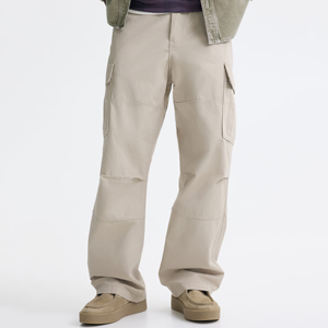 Nuovo Design <span class=keywords><strong>Pantaloni</strong></span> Cargo da <span class=keywords><strong>Uomo</strong></span> in Cotone, Vestibilità Comoda, Gamba Dritta WX732371 HHJ - Product Image 1