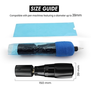 Azul 60mm * 180mm bolsas de cubierta de pluma de <span class=keywords><strong>tatuaje</strong></span> grande 200 Uds para máquina de pluma de <span class=keywords><strong>tatuaje</strong></span> <span class=keywords><strong>tipo</strong></span> pluma bolsas de <span class=keywords><strong>mangas</strong></span> - Product Image 5