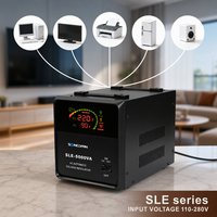 Régulateur de tension automatique monophasé Songyan 3000VA 220V avec relais, stabilisateur AC 50/60HZ avec affichage LED, en aluminium, pour usage domestique