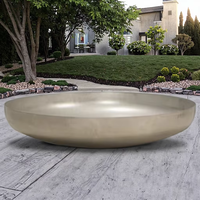YIJIE Brasero d'extérieur moderne en acier inoxydable, sans fumée, alimenté au bois, diamètre 60cm/80cm, surface peinte, portable