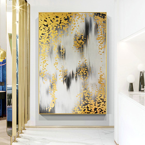 Bất dầu vải sơn trừu tượng S trên hiện đại vàng F trang trí nội thất - Product Image 3