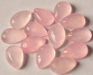 Lote de Cabujones de Jade Rosa Natural en Forma de Pera de 6x9mm, Colección de Cinco Piezas de Gemas para Anillos, Colgantes, Pendientes y Diseño de Joyería DIY - Product Image 5