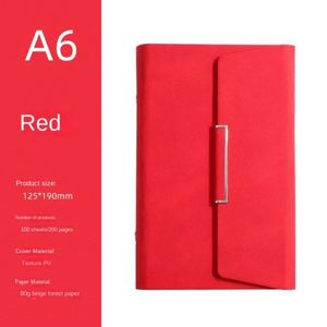 Carnet de planification d'affaires A6 à feuilles mobiles, trois volets, avec logo personnalisé, design portable, petite taille - Product Image 6