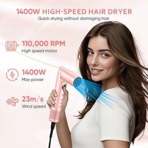 Sèche-cheveux multifonctionnel haute vitesse 8 en 1, <span class=keywords><strong>brosse</strong></span> à air chaud pour hôtel, 110000 tr/min, multi-styler pour cheveux, fer à boucler - Product Image 5