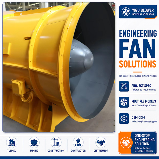 Heavy Duty Large Industrial Grade Aluminum Impeller Electric Powered Axial Flow Fan Coal Mining for Industry Durable Industrial