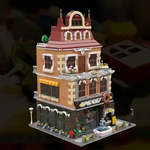 Pantasy 85013 Châu Âu Bánh Mô Hình Kiến Trúc 2800Pcs <span class=keywords><strong>Modular</strong></span> Gạch Đồ Chơi Giáng Sinh Lễ Tạ Ơn Ngày Món Quà Xây Dựng Khối Bộ - Product Image 4