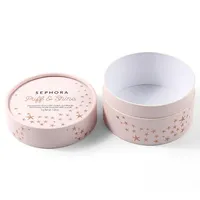 Boîte-cadeau en tube de carton rond imprimé sur mesure pour crème pour le visage, huile essentielle, sérum, cosmétiques pour soins de la peau
