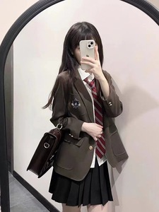Femmes corée britannique <span class=keywords><strong>japon</strong></span> JK Blazer uniforme scolaire filles japonais Anime Cosplay Costume vêtements - Product Image 4