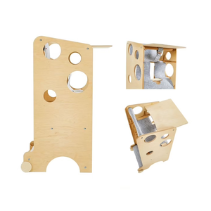 Tour d'apprentissage <span class=keywords><strong>de</strong></span> cuisine Xiair pour enfants, avec tableau noir, très sécurisée, marchepied, tour <span class=keywords><strong>de</strong></span> jeu avec toboggan, mobilier Montessori - Product Image 6