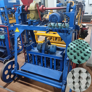 Nhỏ Thủy Lực Di Chuyển Di Động Xi Măng Bê Tông Tro Bay Gạch Khối Máy Làm Pallet Nhà Máy Giá Với Core Thành Phần Động Cơ - Product Image 5