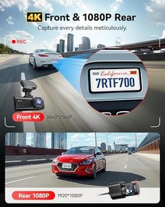 REDTIGER Dealer F7N Pro Caja Negra para Auto, Cámara Dual 4K con WiFi, GPS, Pantalla IPS de 3.18 Pulgadas, 170° Cámara para Coche de Gran Angular - Product Image 2