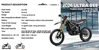 Moto électrique tout-terrain homologuée 2026 SuR Ron Ultra Bee 24.5KW 74V 60AH 520N.m Surron Ultra Bee