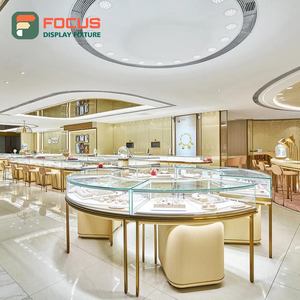 Mostrador de Exhibición de Joyería de Alta Visibilidad con Marco Metálico para Tiendas de Marca - Product Image 1