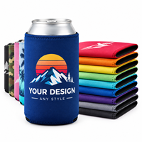 Manchon isotherme en néoprène pour canettes de bière, pour camping, barbecue, pique-nique, pêche, avec logo personnalisé, vente en gros, support de boisson d'extérieur