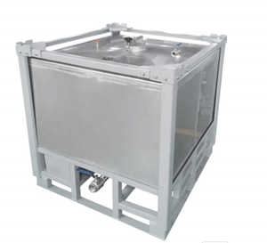 Réservoirs IBC en acier inoxydable d'une capacité <span class=keywords><strong>de</strong></span> <span class=keywords><strong>1000</strong></span> <span class=keywords><strong>litres</strong></span> <span class=keywords><strong>pour</strong></span> le stockage et le transport d'essence, garantie d'un an, cage <span class=keywords><strong>de</strong></span> protection, 130 kg - Product Image 2
