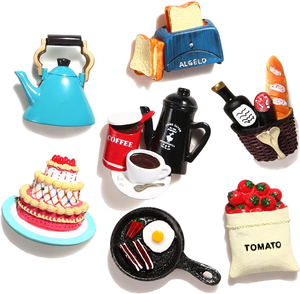 Cute Food Fridge <b>Magnets</b> Traditional Design Eco-friendly <b>Strong</b> Polyresin Custom Shape <b>Magnets</b> for Kitchen Home Decor Office - Product Image 5