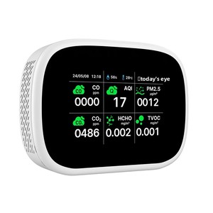 Monitor de Calidad del Aire WiFi 11 en 1, Medidor de AQI/CO/CO/TVOC/HCHO/PM25/PM10/PM10/Temperatura/Humedad para Interiores - Product Image 3