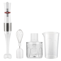 300W Mini mélangeur à immersion en plastique cuisine bâton à main avec verrouillage enfant manuel bouton poussoir commandes électrique ménage mélangeur à main