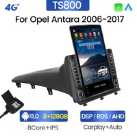 Monitor de Coche Tesla Android 11 8+128G para Opel Antara 2006-2017, Multilingüe, Botón de Luz, Carplay+auto, Cámara 360, GPS para Coche