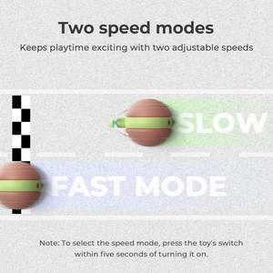 Cheerble için LED ışık şarj edilebilir otomatik kapalı kedi oyuncak çevre dostu Wicked salyangoz tasarım akıllı kediler <span class=keywords><strong>Pet</strong></span> interaktif plastik - Product Image 2