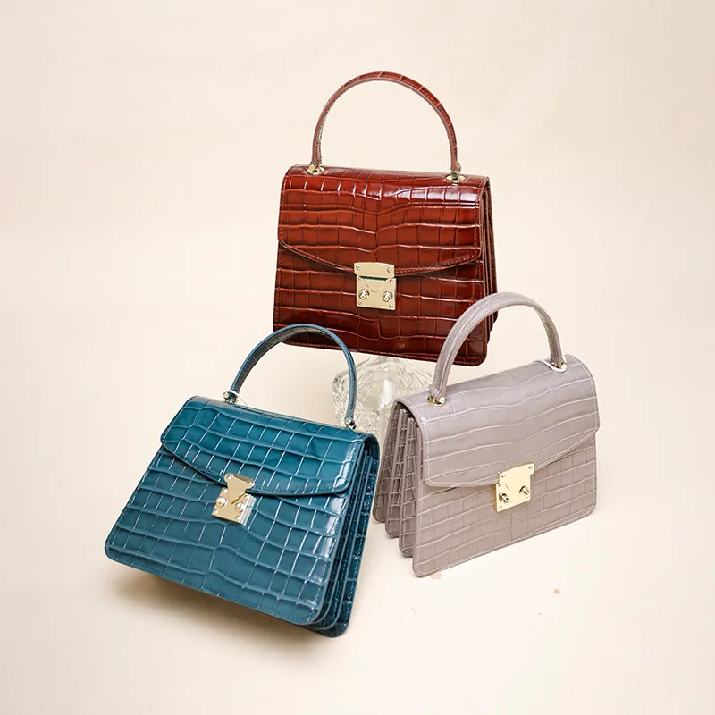 Individuelle hochwertige Geldbörse Handtasche Dame geprägtes Logo Tasche Luxus Kunstleder-Tote-Tasche für Damen Schultertasche