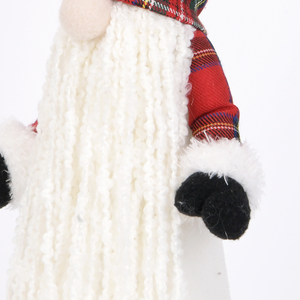 Red Check Hat <b>Wooden</b> <b>Star</b> Bell Tomte Gnome Plush Toy Ornament on Noel Holiday Table New Design - Product Image 2