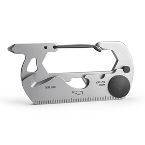 Haute qualité 420 acier inoxydable EDC porte-clés mousqueton avec clé tournevis lame pour bricolage pour tactique extérieur <span class=keywords><strong>Multitool</strong></span> - Product Image 6