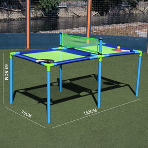 Trampoline portable <span class=keywords><strong>Ping</strong></span>-<span class=keywords><strong>Pong</strong></span> <span class=keywords><strong>Jeu</strong></span> de tennis de table pour une utilisation intérieure ou extérieure Comprend deux pagaies Six balles Sac de rangement - Product Image 5