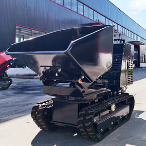 Rotazione della spedizione gratuita 1200kg Mini Dumper Crawler grande capacità secchio piccolo caricatore frontale uso costruzione - Product Image 2
