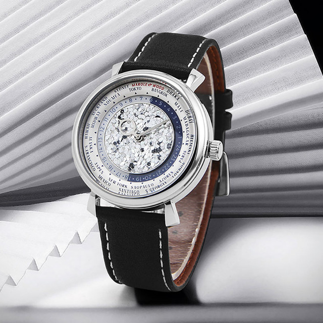 Luxury Custom Logo OEM Tourbillon Stainless Steel Leather Strap Unique Diver Design Silver Automatic Mechanical Watches Men