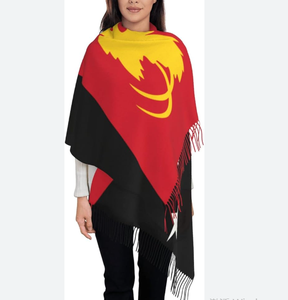 Bufanda de Invierno para Mujer con <span class=keywords><strong>la</strong></span> Bandera de Paraguay, Bufanda de Pashmina Suave y Cálida con Flecos - Product Image 3