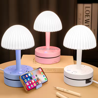 Nouvelle lampe de table multifonction contrôle tactile rechargeable bande de gradation à trois niveaux support de support de téléphone portable lampe de bureau led BBT