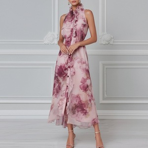 Vêtements pour femmes de commerce transfrontalier 2026, nouvelle mode printemps européenne et américaine, élégants imprimés <span class=keywords><strong>Ru</strong></span> - Product Image 2