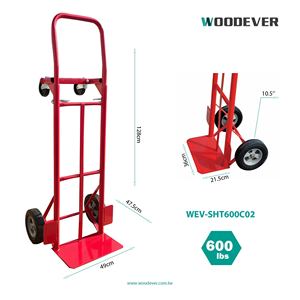 Gran oferta, marco de acero resistente y resistente con mango ergonómico y ruedas de 10,5 pulgadas para uso en almacén, camión de mano - Product Image 4