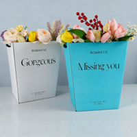 YZ Usine Personnalisé Durable Floral Feuillage Main Bouquet Sac Saint Valentin Fête Des Mères Cadeau Emballage de Bouquet De Fleurs Sac