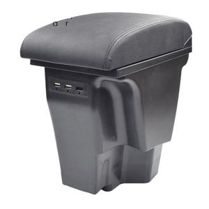 Vtear para <span class=keywords><strong>Kia</strong></span> <span class=keywords><strong>RIO</strong></span> 3 reposabrazos caja de carga USB de doble capa de almacenamiento de la caja central de contenido de la tienda <span class=keywords><strong>interior</strong></span> brazo resto caja Accesorios - Product Image 1