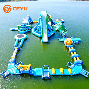 Ceyu Nouveau Design Parc Aquatique Commercial Robuste Anti-Perforation avec Toboggan Aquatique et Parcours d'Obstacles - Product Image 1