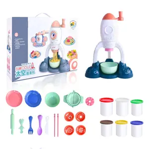 Set tanah liat mewarnai Playdough Diy, untuk anak-anak pembuat mie buatan rumah, plastik mainan alami, Kit adonan bermain