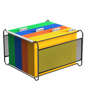 SAM SM4001 Support de classement en maille métallique pour bureau, organiseur de dossiers, rail de rangement pour classement / armoire - Product Image 1