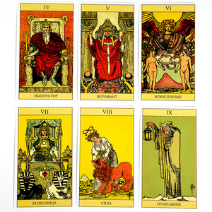 Vente flash : jeu de cartes russes, impression personnalisée, cartes d'affirmation, jeu de cartes oracle en papier, cartes de tarot avec guide pour le jeu - Product Image 3