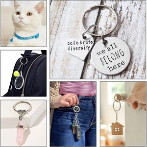 Anillos de Acero Inoxidable Resistentes a la Corrosión, Anillos Divididos de Alta Resistencia para Llaves de Coche, Placas de Identificación para Perros, Buceo - Product Image 6