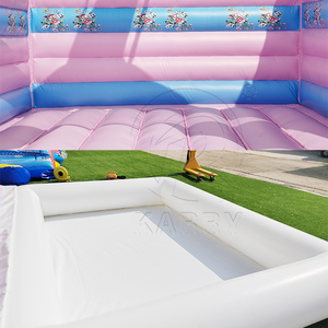 Château gonflable PVC blanc avec toboggan et piscine, facile à monter, idéal pour les fêtes de filles et les zones de jeux pour enfants (MOQ 1 pièce) - Product Image 6